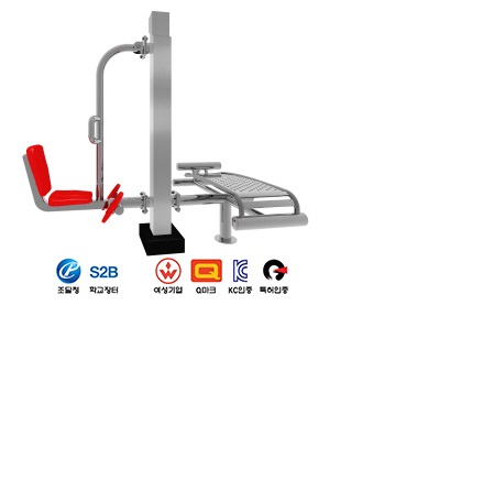 오금펴기+윗몸일으키기 2인용(스테인리스,복합형)